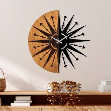 Настенные часы диаметр 56 см 1xAA дерево/металл