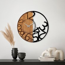 Настенные часы диаметр 56 см 1xAA дерево/металл