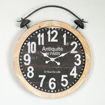 Настенные часы 1xAA диаметр 50 см бежевый/черный