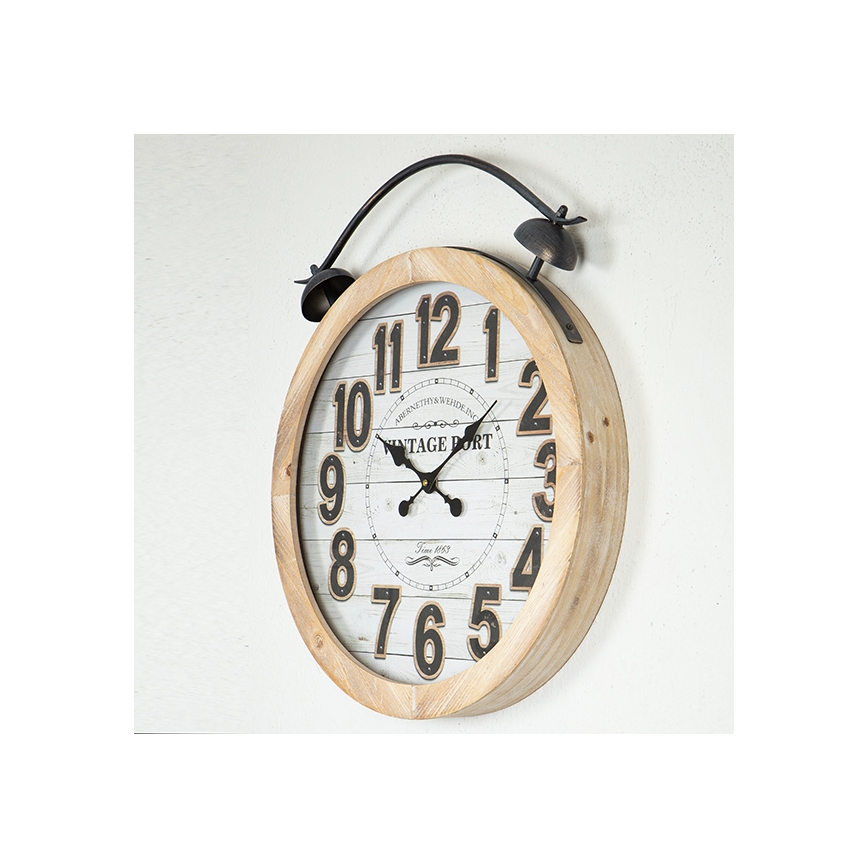 Настенные часы 1xAA диаметр 50 см бежевый