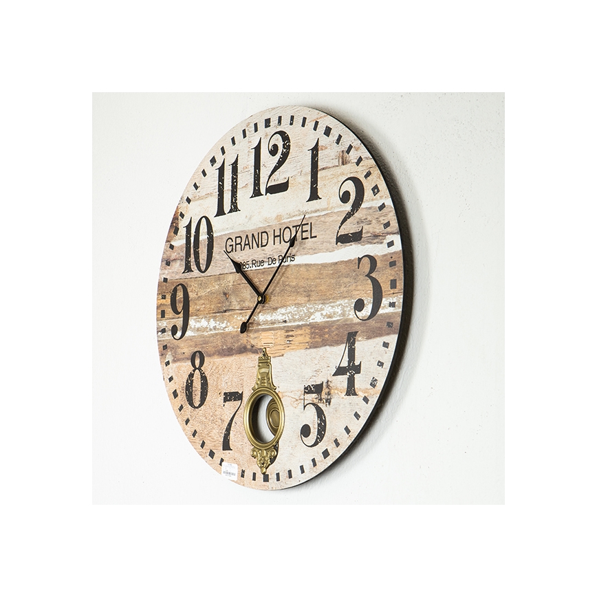 Настенные часы 1xAA диаметр 58,2 см бежевый