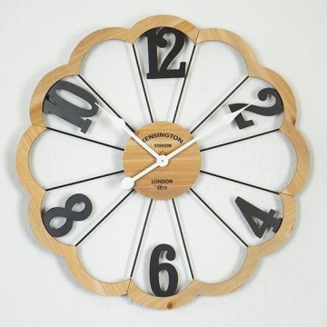 Настенные часы 1xAA диаметр 60 см бежевый/черный