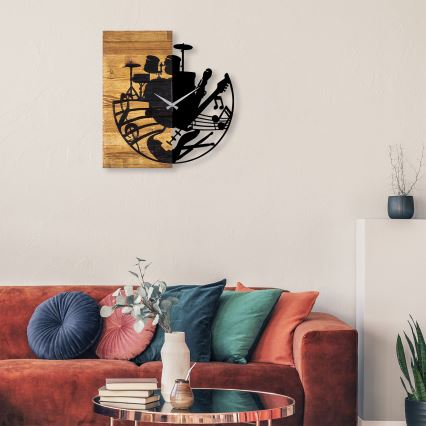 Настенные часы 60x58 см 1xAA дерево/металл