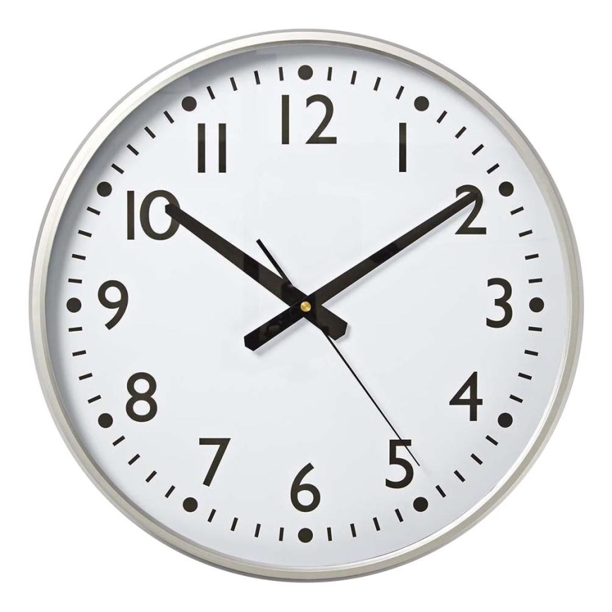 Настенные часы диаметр 38 см 1xAA белый