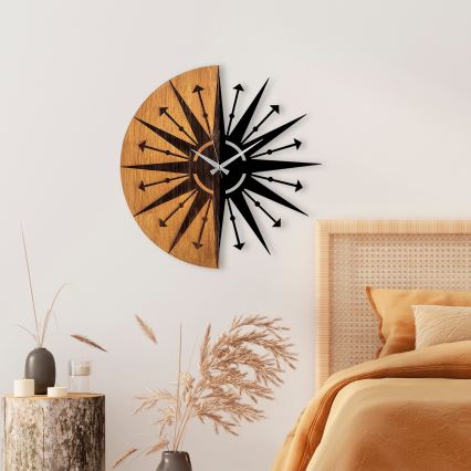 Настенные часы диаметр 56 см 1xAA дерево/металл