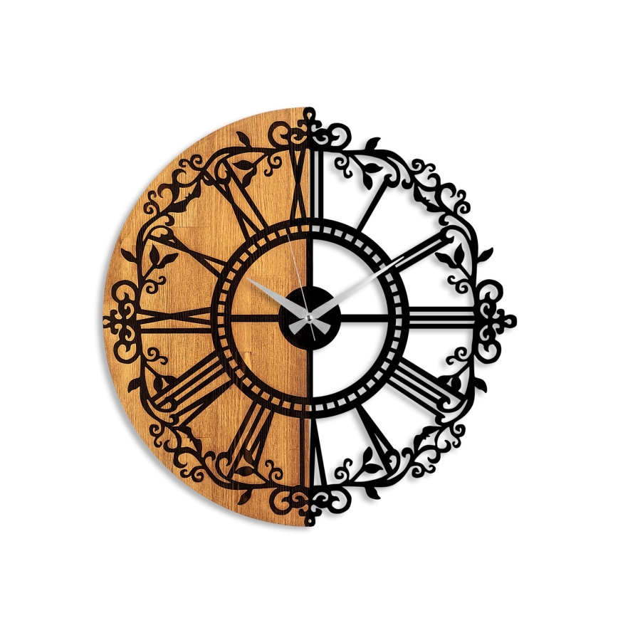 Настенные часы диаметр 56 см 1xAA дерево/металл