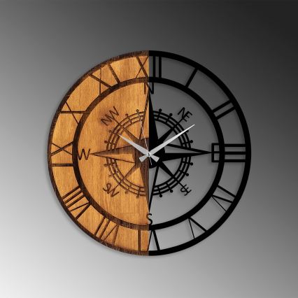 Настенные часы диаметр 56 см 1xAA дерево/металл