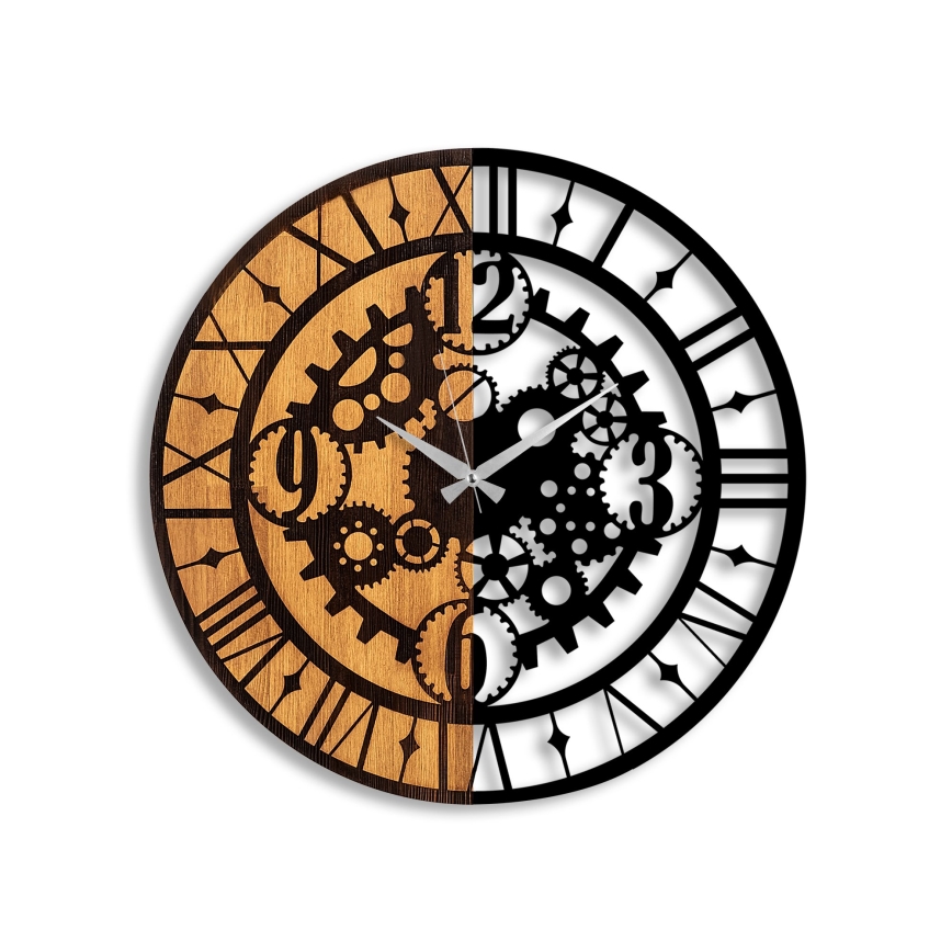 Настенные часы диаметр 56 см 1xAA дерево/металл