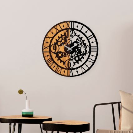 Настенные часы диаметр 56 см 1xAA дерево/металл
