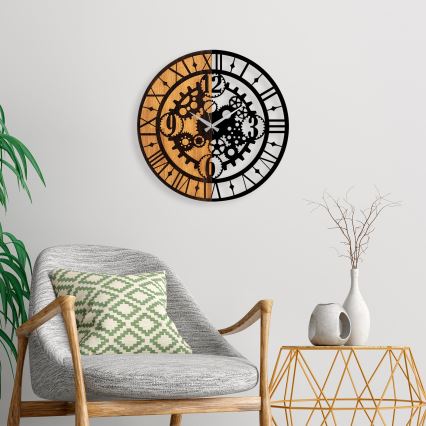 Настенные часы диаметр 56 см 1xAA дерево/металл