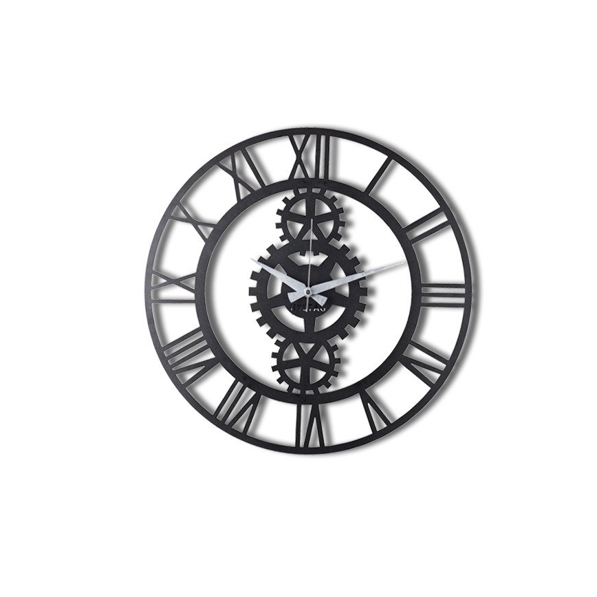 Настенные часы диаметр 70 см 1xAA черный