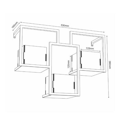 Настенный цветочный горшок 38x53 см