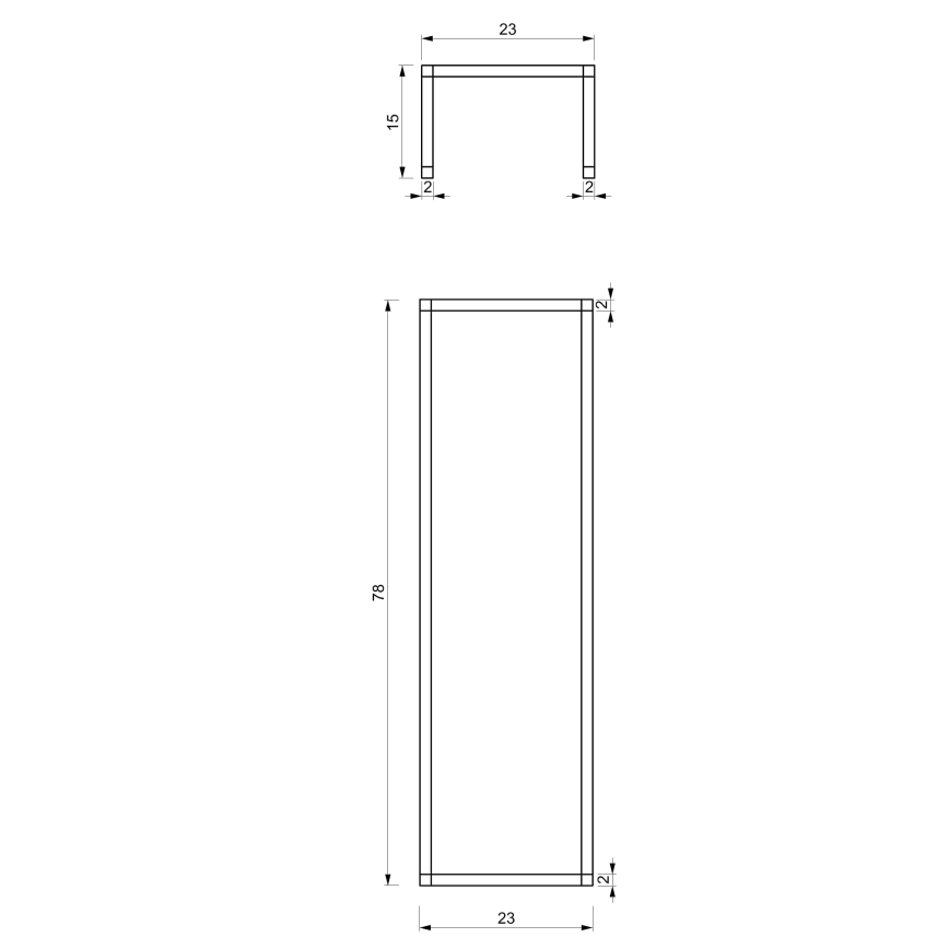 Настенный держатель для полотенец 78x23 см белый