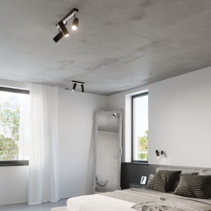 Настенный прожектор DIREZIONE 1xGU10/40W/230V черный