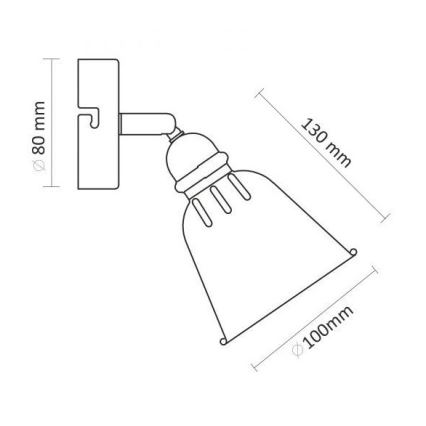 Настенный прожектор FIONA 1xE14/8W/230V зеленый