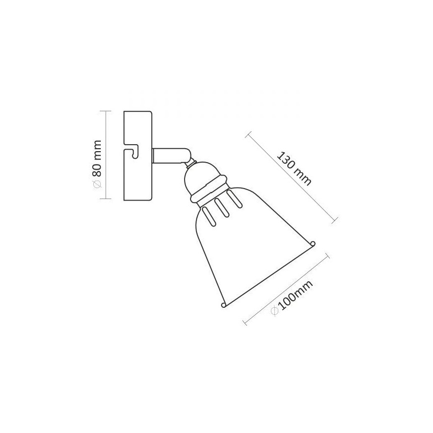 Настенный прожектор FIONA 1xE14/8W/230V зеленый