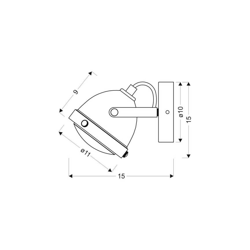 Настенный прожектор FRODO 1xGU10/40W/230V