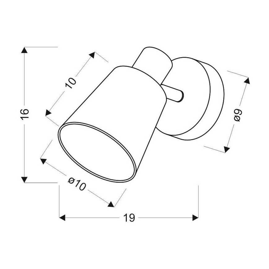 Настенный прожектор PIN 1xE14/40W/230V