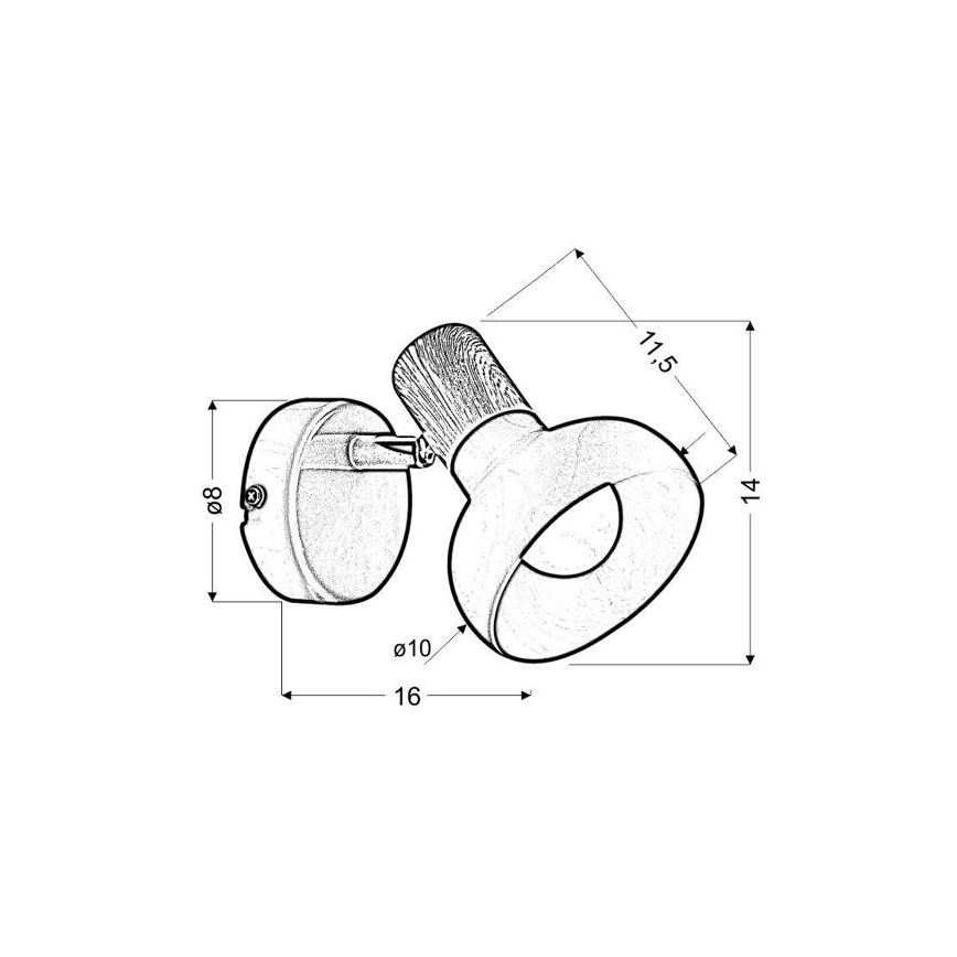 Настенный прожектор PUERTO 1xE14/40W/230V