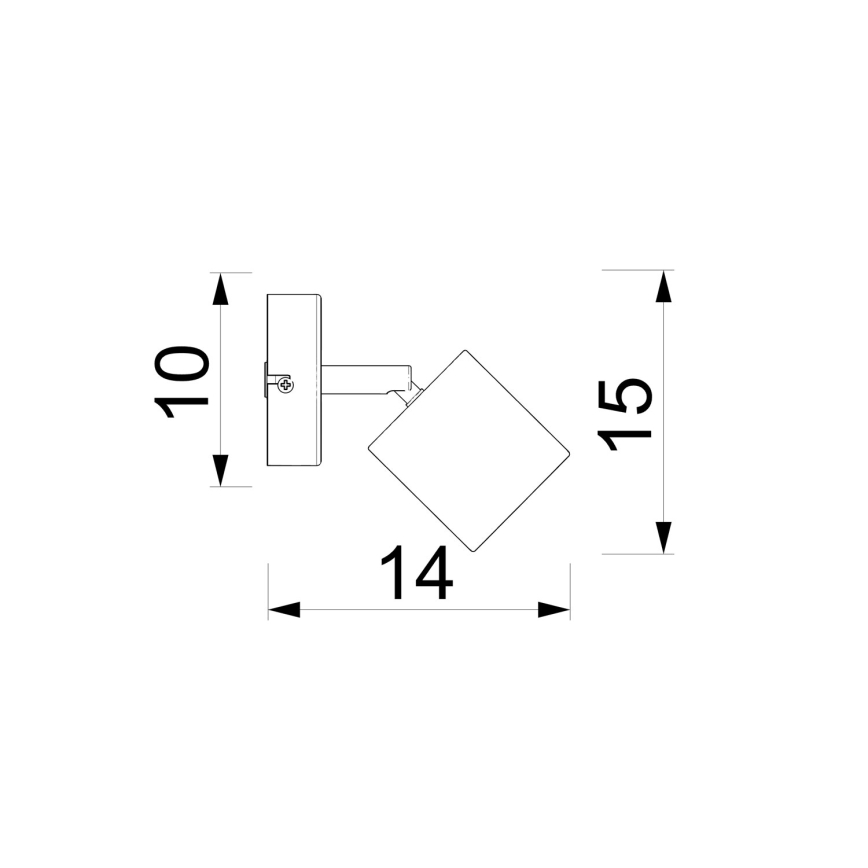 Настенный спот DEMIA 1xGU10/8W/230V бежевый