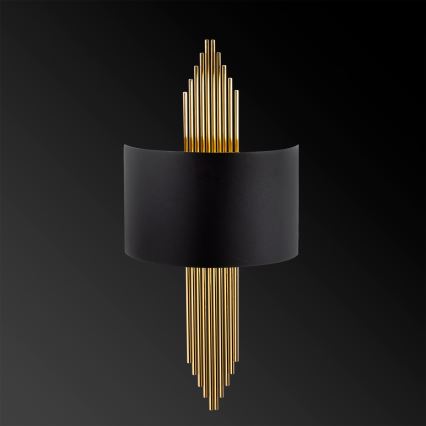 Настенный светильник 1xE27/40W/230V золотой/черный