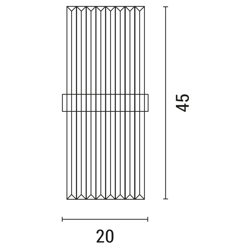 Настенный светильник 2xE14/7W/230V золотистый
