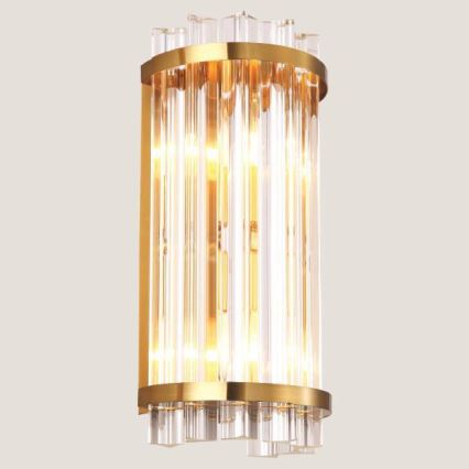 Настенный светильник 2xE14/7W/230V золотистый