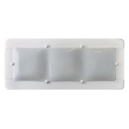 Настенный светильник 3xE27/20W/230V белый/бук