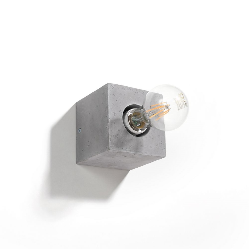 Настенный светильник ABEL 1xE27/60W/230V бетон