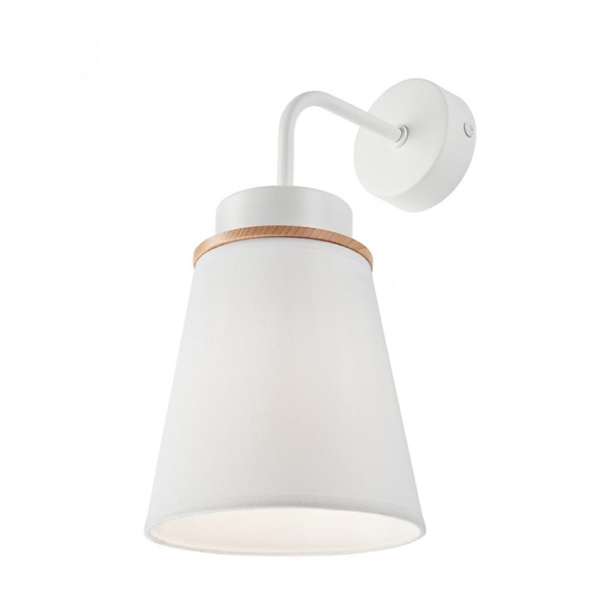 Настенный светильник AGUSTINO 1xE27/60W/230V белый/бук