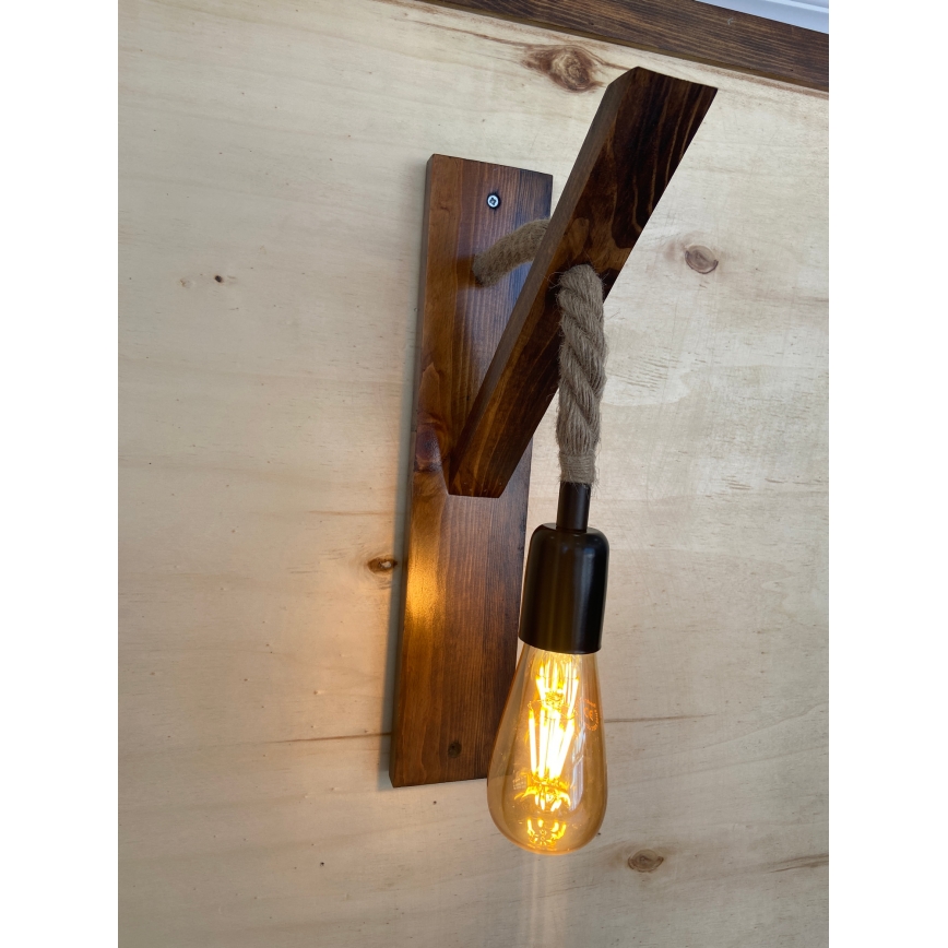 Настенный светильник AHSAP 1xE27/40W/230V сосна орех