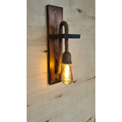 Настенный светильник AHSAP 1xE27/40W/230V сосна/орех