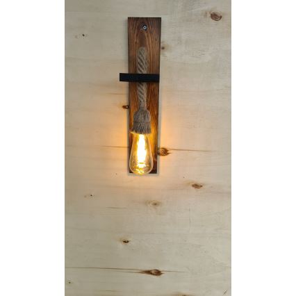 Настенный светильник AHSAP 1xE27/40W/230V сосна/орех