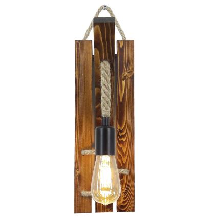 Настенный светильник AHSAP 1xE27/40W/230V, сосна, орех