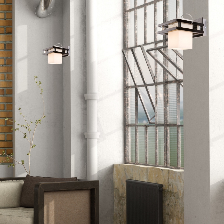 Настенный светильник ALAN 1xE27/60W/230V бук