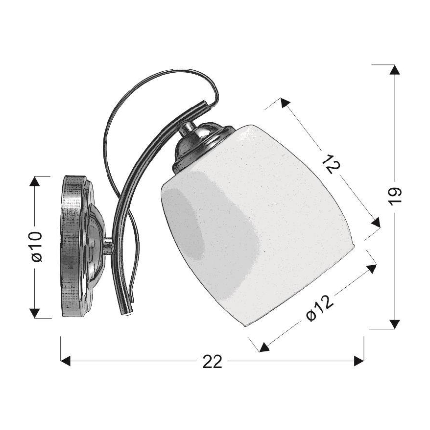 Настенный светильник AMBA 1xE27/40W/230V