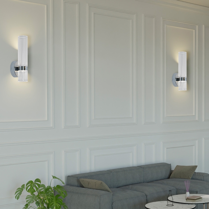 Настенный светильник AMBIENTE LED, 6 Вт, 230 В, 3000/4000/6000 К, глянцевый хром