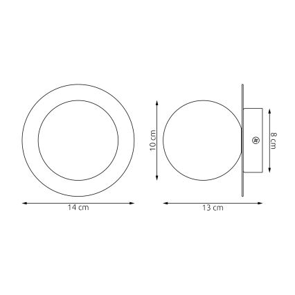 Настенный светильник AMERICANA 1xG9/8W/230V бежевый