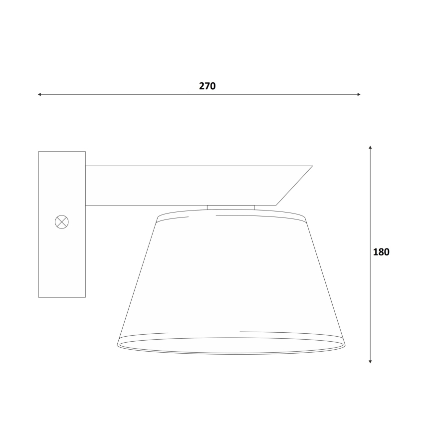 Настенный светильник ANTONIO 1xE14/40W/230V бук