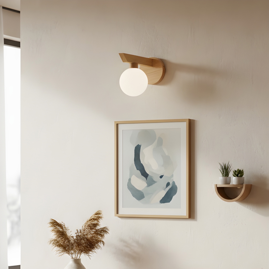 Настенный светильник ANTONIO 1xG9/5W/230V дуб/белый