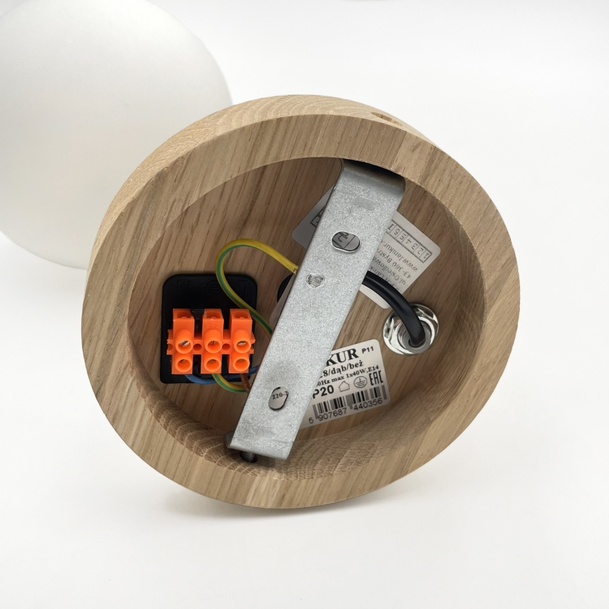 Настенный светильник ANTONIO 1xG9/5W/230V дуб/белый