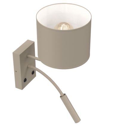 Настенный светильник ARDEN 1xE27/15W/230V + 1xG9/8W бежевый