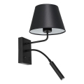 Настенный светильник ARDEN 1xE27/60W+1xG9/8W/230V черный/белый