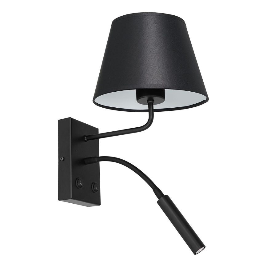 Настенный светильник ARDEN 1xE27/60W+1xG9/8W/230V черный/белый