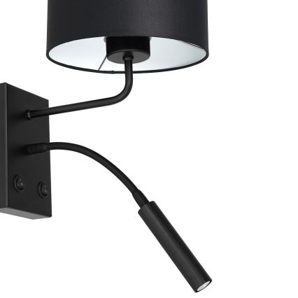Настенный светильник ARDEN 1xE27/60W+1xG9/8W/230V черный/белый