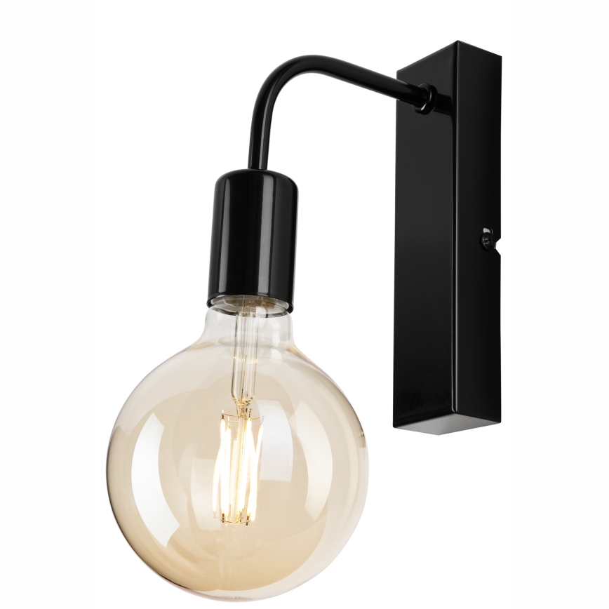 Настенный светильник ASTRID 1xE27/60W/230V черный глянец