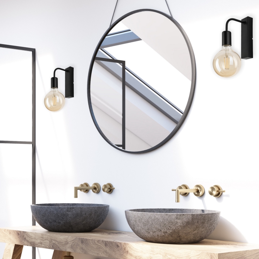 Настенный светильник ASTRID 1xE27/60W/230V матовый черный