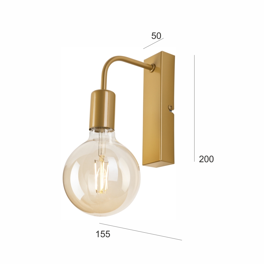 Настенный светильник ASTRID 1xE27/60W/230V золотистый