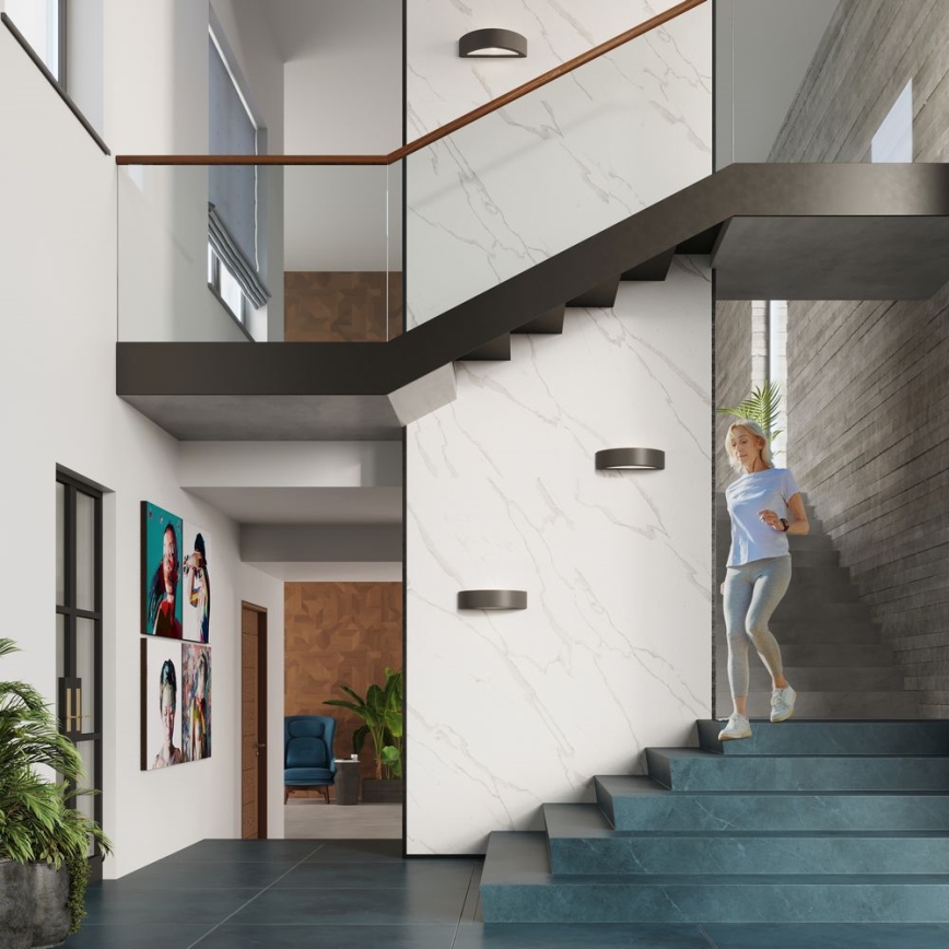 Настенный светильник ATENA 1xE27/60W/230V черный