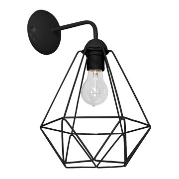 Настенный светильник BASKET 1xE27/60W/230V черный